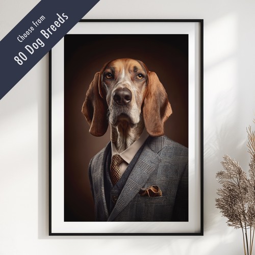 Smartly dressed dog - smartly,