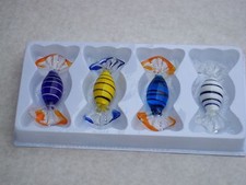 4 x Glass SWEETS@Ornamental