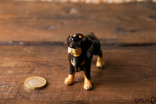 Ceramic rottweiler dog animal - ceramic,
