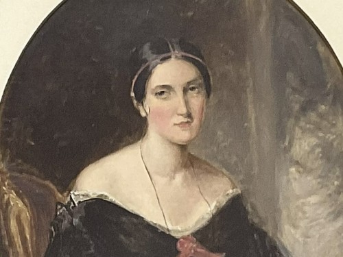 Victorian oil canvas - victorian,
