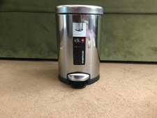 SimpleHuman 4.5L Polished Steel Round Pedal Bin – Excellent