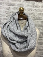 Grey thin knitted snood