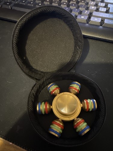 Heavy gold fidget - spinner, with