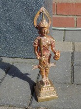 (G390) metal brass Thai Buddha goddess statue ornament  (Pick up/post worldwide)