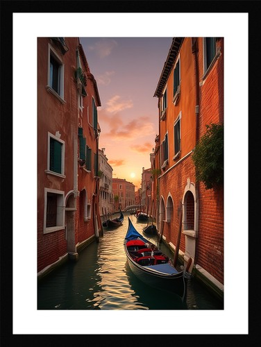 Intimate venice canals framed - intimate,