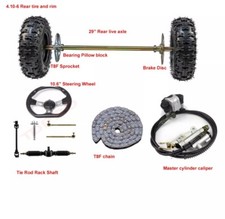 29" Go Kart Rear Live Axle Kit