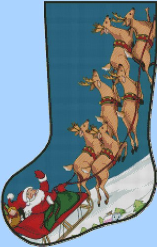 Cross stitch pattern santa - cross, pattern,
