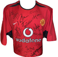 Signed Manchester United Legends Home Shirt Ferguson Beckham Keane McGuinness
