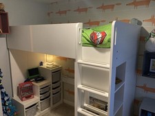 IKEA Loft Bed with Wardrobe