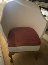 lloyd loom chair red velvet