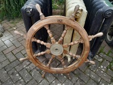Vintage large boat ships wheel - vintage,