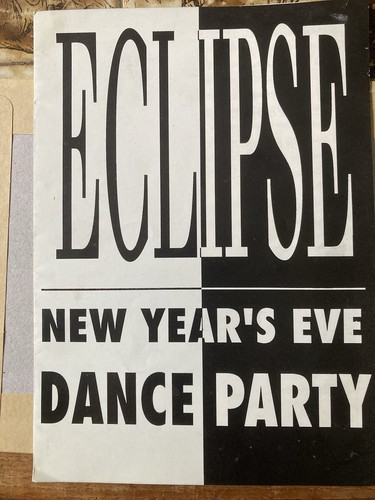Rave flyer 1990 new years - flyer,