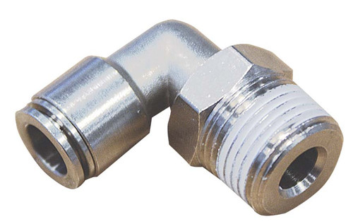 Metal metric swivel elbow - metric,