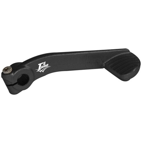 Black steel kick start lever - black,
