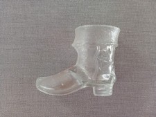 Small Vintage Glass Boot