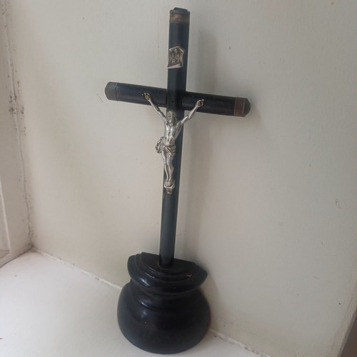 Antique wooden crucifix - antique,