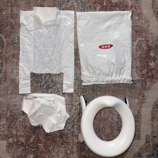 OXO travel potty & toilet seat Tot 2-in-1 Go Potty Bundle