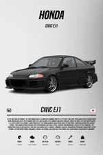 Honda Civic EJ1 Specs 24x36