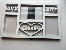 Live Love Laugh White Photo