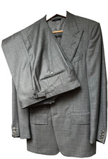 TOM FORD Men's Grey Sharkskin