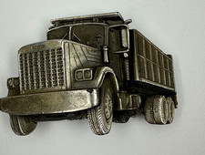 Vintage Belt Buckle Semi Truck