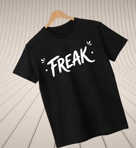 Freak graphic shirt black - "freak",