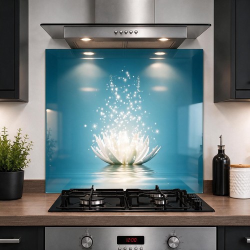 Printed glass kitchen - printed,