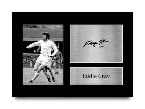 Eddie gray signed - signed, leeds