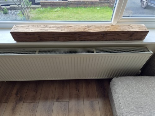 Solid oak fireplace mantel - solid,