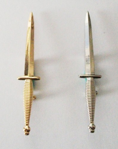 Large commando dagger - dagger, badge