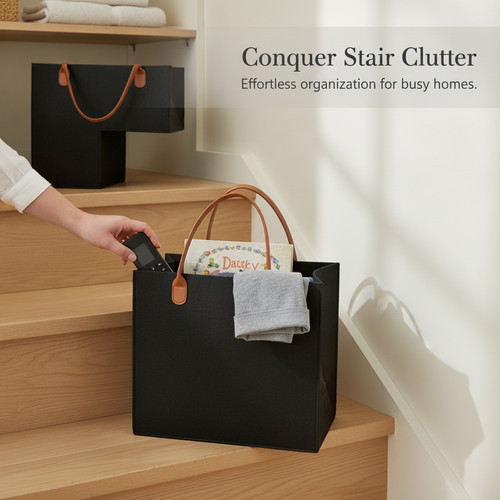 Collapsible stair basket for - collapsible,