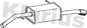 Rear muffler fits citroen - rear,