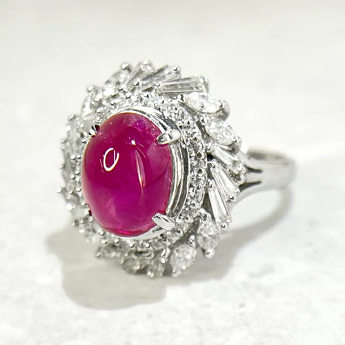 Unheated burma star ruby ring - unheated,