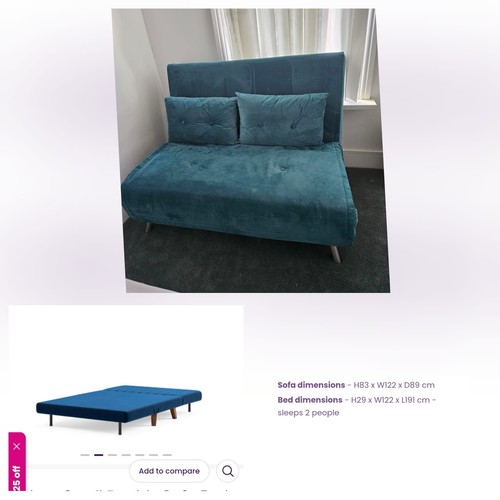 Double sofa bed click - bed,