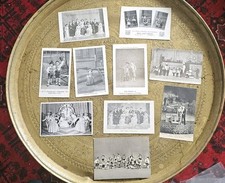 10 ANTIQUE ORIGINAL THEATRE CIRCUS MIDGET DWARF ARTISTS  POSTCARDS (SET 1)