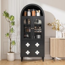 71" Tall Arched Kitchen Pantry