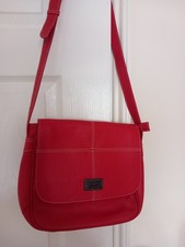 OSPREY RED PEBBLED LEATHER