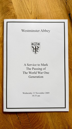 Service mark the passing - a,