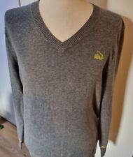 Bunker Mentality Jumper Back 9 - Mens Fine Knit Performance V Neck  UK Small 