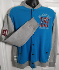 Heritage UCLA Varsity Jacket Size Large blue and grey