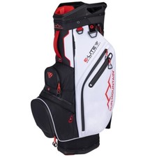 Sun Mountain E-Lite Cart Bag 14-Way Lightweight Golf Trolley Bag Black White Red
