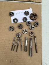 Job Lot of 20 X  Taps  And Dias , Thread Cutting Engineering Tools