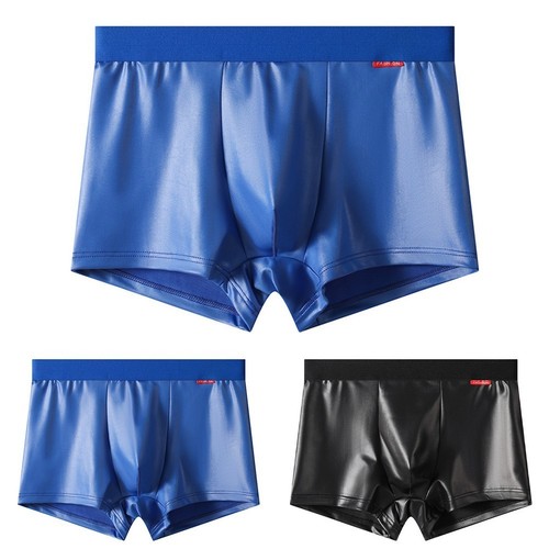 Men faux leather boxer - men,