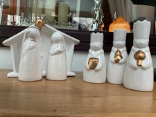 Christmas Nativity Scene White