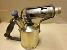 Vintage Quality Brass Kerosene Hand Held Blow Lamp/Torch