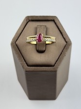 Ruby And Diamond 9ct Gold Ring
