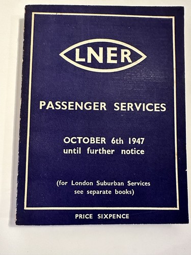 Lner passenger services - lner,