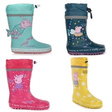 Regatta Peppa Pig Mermaide Princess Puddle Splash  Wellies Rain Boots RRP £55