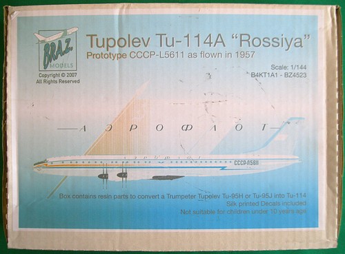 Braz model 144 tupolev - model,