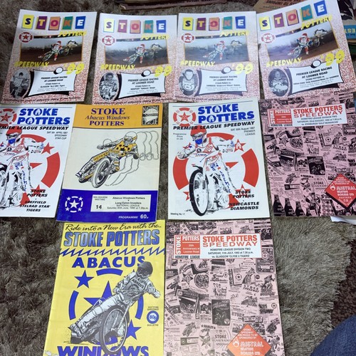 Stoke speedway brochures - stoke, x8